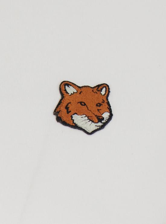 25FW 메종키츠네 폭스 헤드 레귤러 폴로 티셔츠 PW00113KJ7026P100 White - MAISON KITSUNE