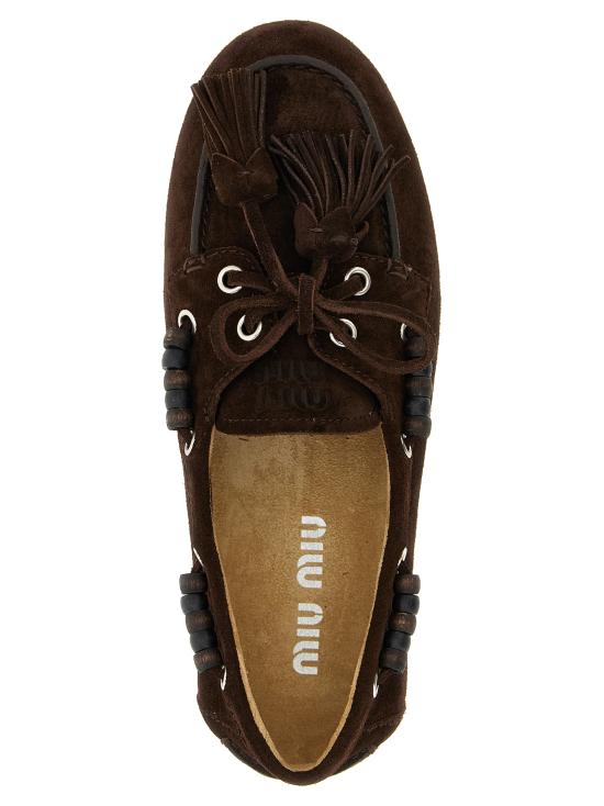 26FW 미우미우 로퍼 5D518EF005054F0003 Brown - MIU MIU