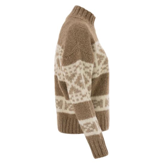 25FW 페세리코 터틀넥 S99409F03 BROWN BEIGE - PESERICO