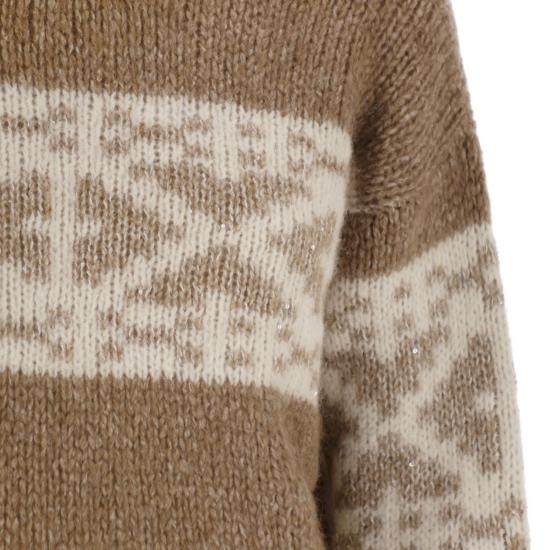 25FW 페세리코 터틀넥 S99409F03 BROWN BEIGE - PESERICO