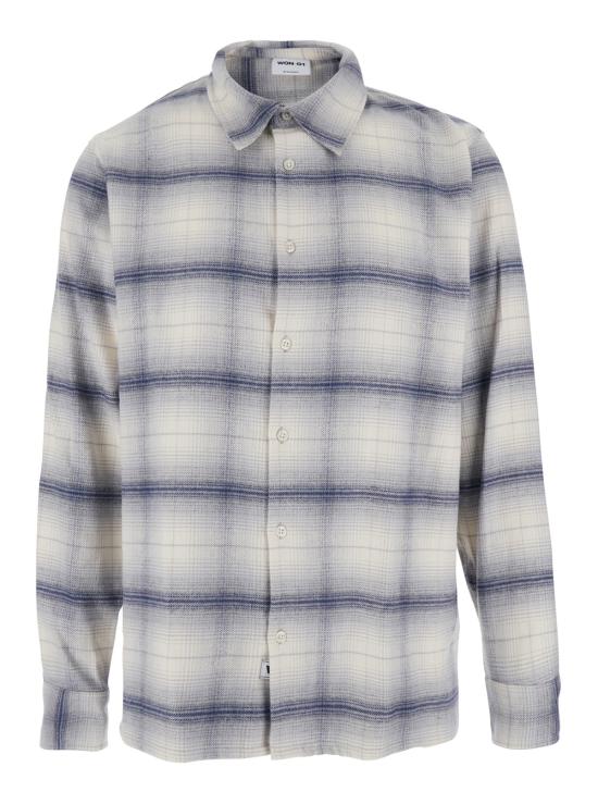 25FW 원 헌드레드 긴팔 셔츠 394614301GRAYVIOLETCOMB Grey