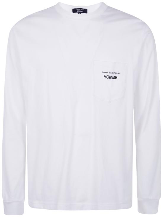 25FW 꼼데가르송 긴팔 티셔츠 HP T102 0513 WHITE - COMME DES GARCONS