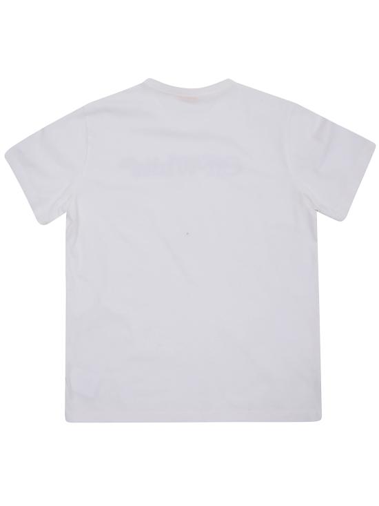 25FW [키즈] 오프화이트 티셔츠 OBAA002F25JER005 0110 WHITE BLACK - OFF WHITE