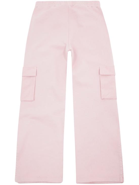 25FW [키즈] 오프화이트 스트레이트 팬츠 OGCH00CF25FLE001 3B07 ROSE PINK - OFF WHITE