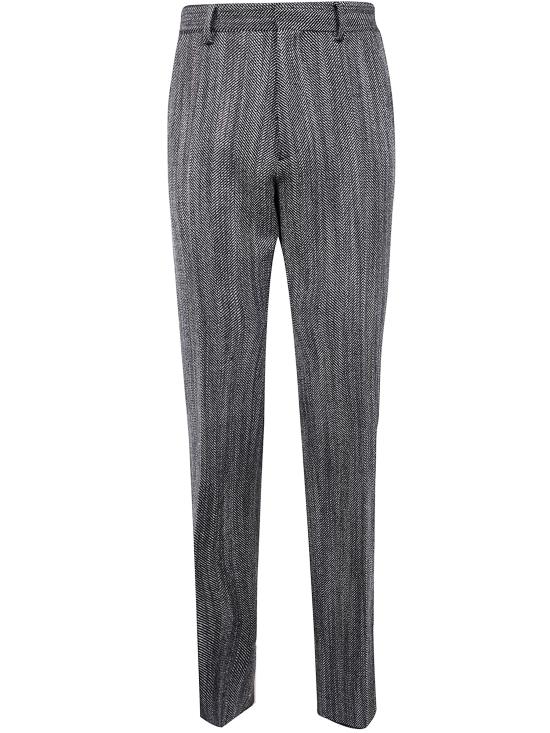 25FW 디스퀘어드2 스트레이트 팬츠 S71KB0731 D35328 001F WHITE BLACK