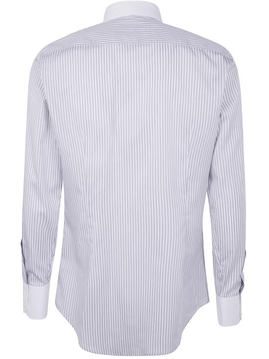 25FW 디스퀘어드2 긴팔 셔츠 S71DM0813 D35324 001F WHITE GREY - DSQUARED2