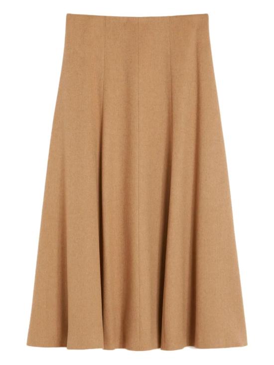 25FW 막스마라 미디 스커트 2521106022600 001 CAMEL