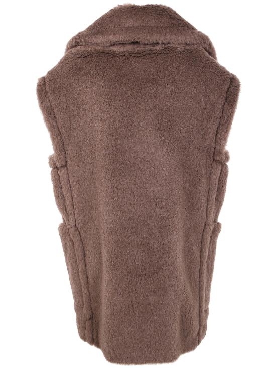 25FW 막스마라 테디 알파카 울 더블 브레스트 베스트 2521276253600 004 DARK CACHA - MAX MARA