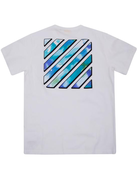 25FW [키즈] 오프화이트 티셔츠 OBAA002F25JER00I 0184 WHITE MU - OFF WHITE