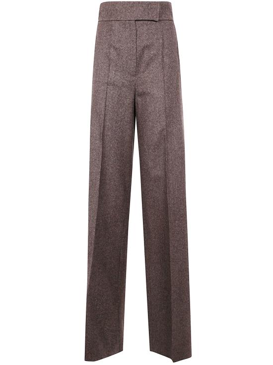 25FW 막스마라 스트레이트 팬츠 2521136323600 001 DARK CACHA