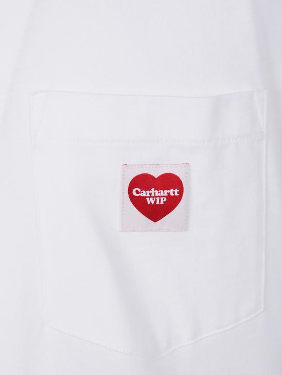 25FW 칼하트 WIP 반팔 티셔츠 I032128 1WZXX WHITE RED - CARHARTT WIP
