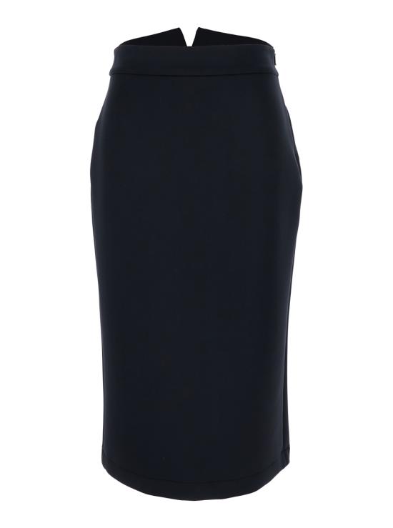 25FW 몽클레어 몽클레어 x EE72 바이 에드워드 에니풀 네오프렌 스커트 8H0000189A8K999 Black