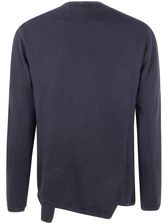 25FW 꼼데가르송 옴므 플러스 비대칭 스웨터 PP N012 0511 BLACK - COMME DES GARCONS