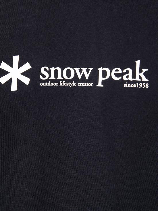 25FW 스노우피크 반팔 티셔츠 TS 25SU401 BLACK - SNOW PEAK