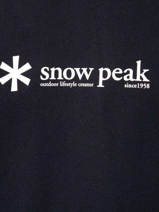 25FW 스노우피크 반팔 티셔츠 TS 25SU401 BLACK - SNOW PEAK