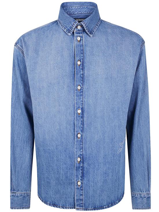 25FW 자크뮈스 긴팔 셔츠 25HSHM00545AD00017 33C BLUE TOBACCO - JACQUEMUS