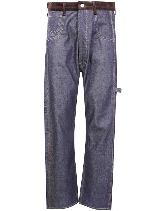 25FW 준야 와타나베 꼼데가르송 스트레이트 팬츠 WP P203 INDIGO BROWN