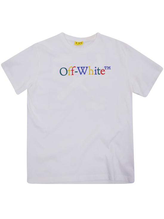 25FW [키즈] 오프화이트 티셔츠 OBAA002F25JER00K 0184 WHITE MU