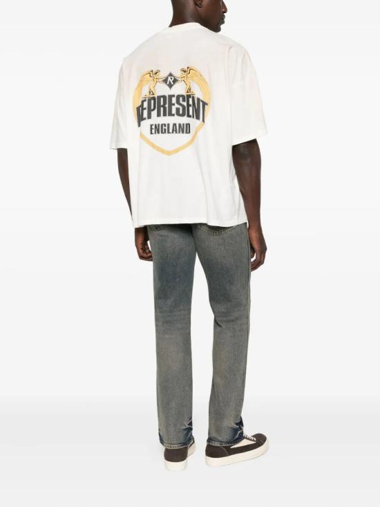 25FW 리프레젠트 반팔 티셔츠 MLM100171 30 30 WASHED ECRU - REPRESENT