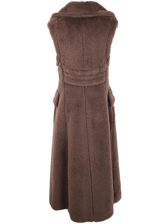 25FW 막스마라 알파카 울 테디 롱 베스트 2521276223600 004 DARK CACHA - MAX MARA