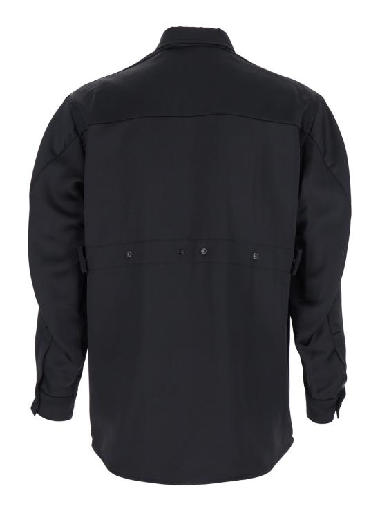 25FW 몽클레어 EE72 바이 에드워드 에니풀 새틴 셔츠 2F00002M6521999 Black - MONCLER