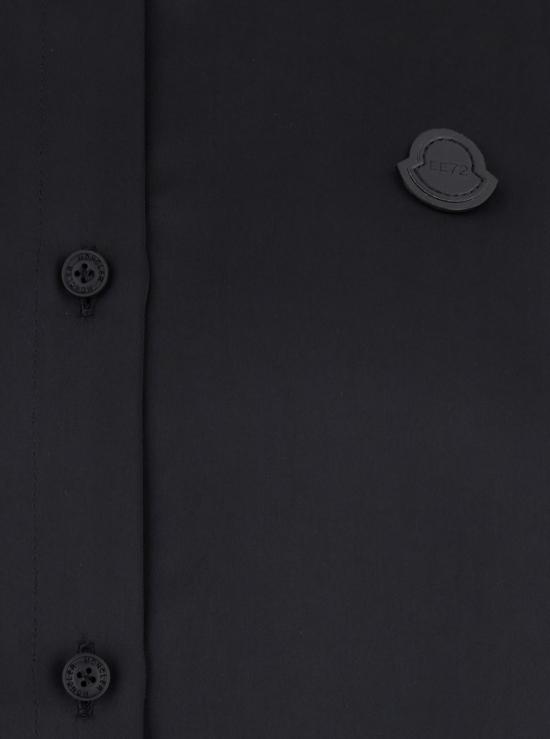 25FW 몽클레어 EE72 바이 에드워드 에니풀 새틴 셔츠 2F00002M6521999 Black - MONCLER