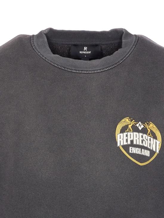25FW 리프레젠트 긴팔 티셔츠 MLM100367 04 04 STAINED BLACK - REPRESENT