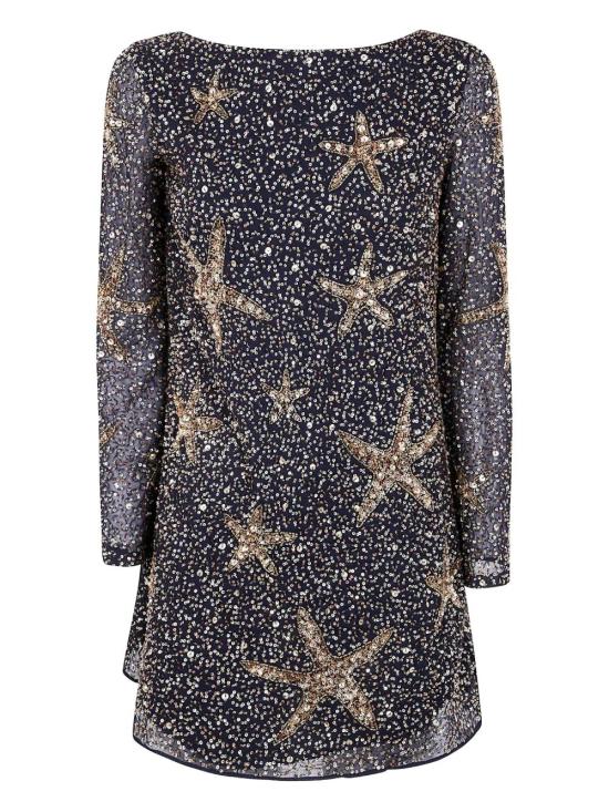 25FW 릭소 숏 원피스 010 05247 425 06563 STARFISH EMBELLISHMENT NAVY - RIXO