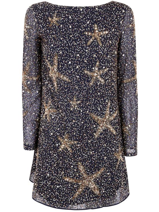 25FW 릭소 숏 원피스 010 05247 425 06563 STARFISH EMBELLISHMENT NAVY