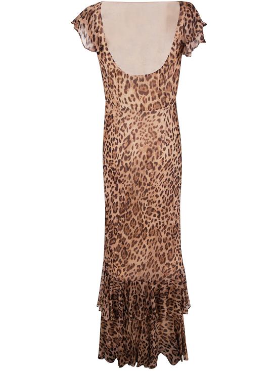 25FW 릭소 롱 원피스 010 05248 425 06931 MILA LEOPARD BROWN - RIXO