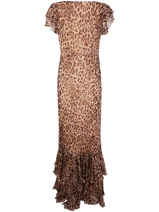 25FW 릭소 롱 원피스 010 05248 425 06931 MILA LEOPARD BROWN