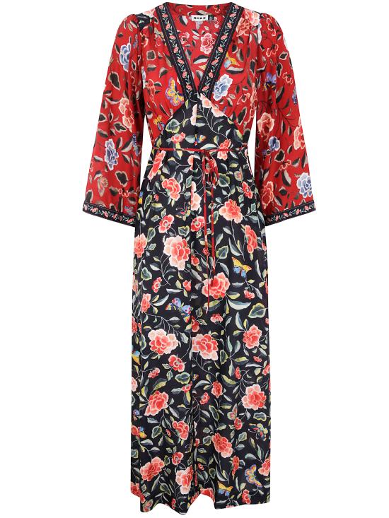 25FW 릭소 롱 원피스 010 05066 425 07097 BUTTERFLY MIX BLACK