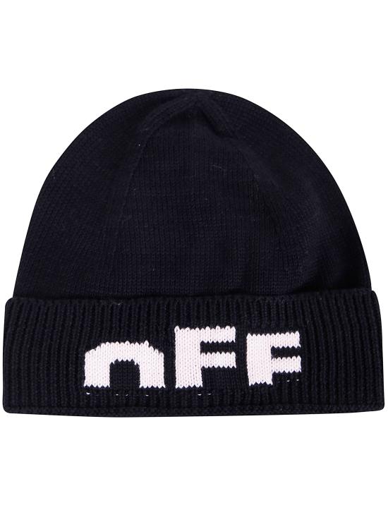 25FW [키즈] 오프화이트 모자 OGLC001F25KNI002 103C BLACK SO