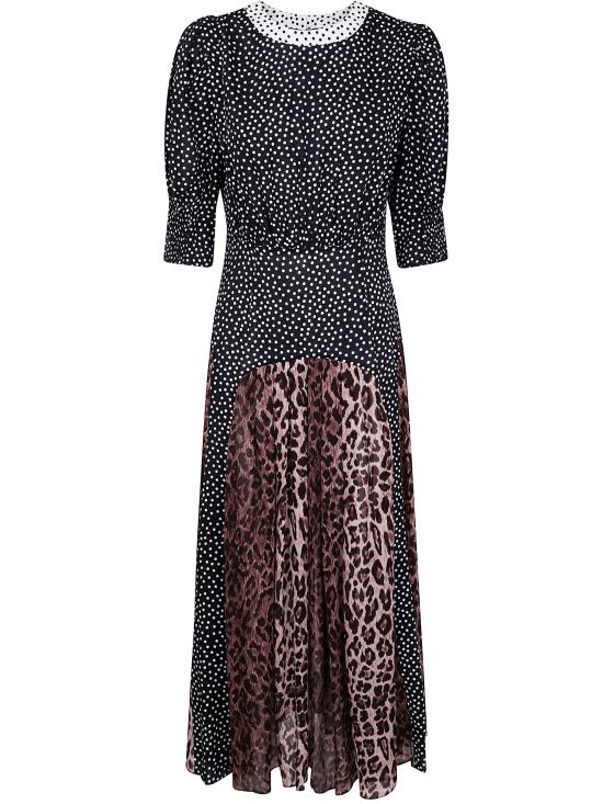 25FW 릭소 롱 원피스 010 01378 421 01537 LEOPARD POLKA DOT - RIXO