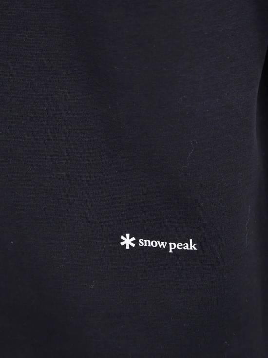 25FW 스노우피크 반팔 티셔츠 TS 25AU001 BLACK - SNOW PEAK