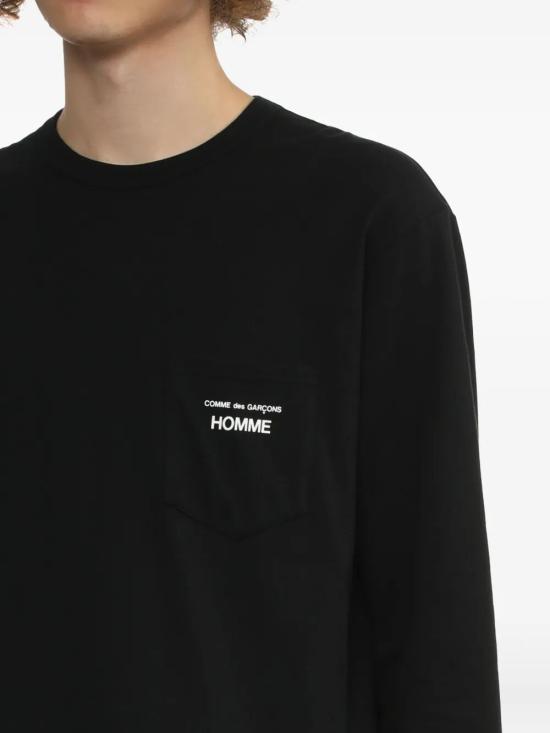 25FW 꼼데가르송 긴팔 티셔츠 HP T102 0511 BLACK - COMME DES GARCONS