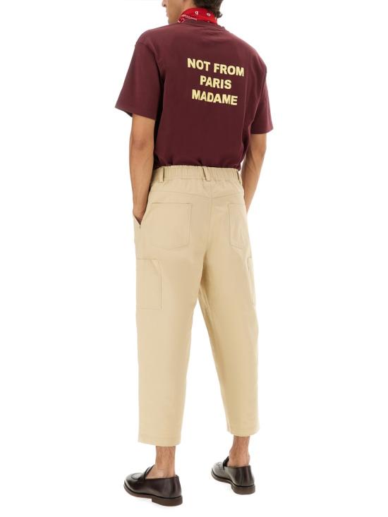 25FW 드롤드무슈 반팔 티셔츠 TS203 CO002WINE BORDEAUX - DROLE DE MONSIEUR