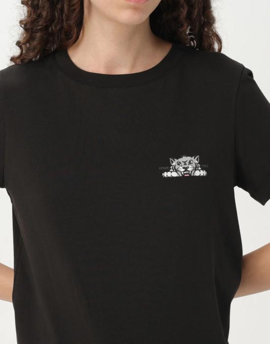 25FW 겐조 반팔 티셔츠 FF52TS1694SO99 BLACK - KENZO