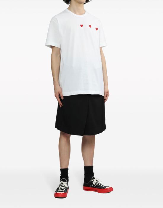 25FW 꼼데가르송 반팔 티셔츠 AXT3370513 WHITE - COMME DES GARCONS