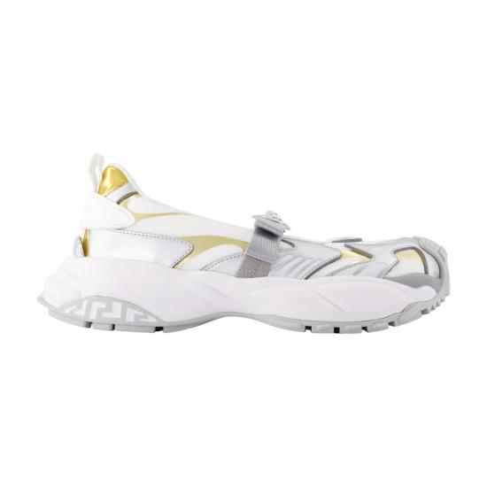 25FW 베르사체 샌들 10192751A138776W690 6W690WHITESILVERGOLD