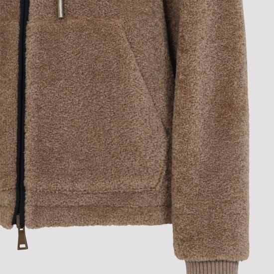 25FW 몽클레어 후드 티셔츠 K20938G0001689AOF P29 BROWN - MONCLER