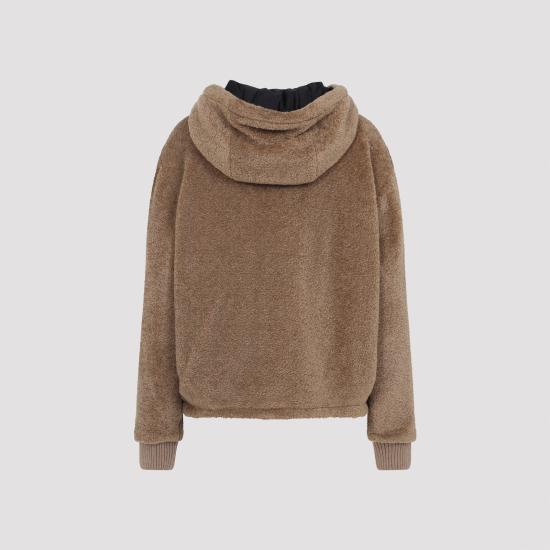 25FW 몽클레어 후드 티셔츠 K20938G0001689AOF P29 BROWN - MONCLER