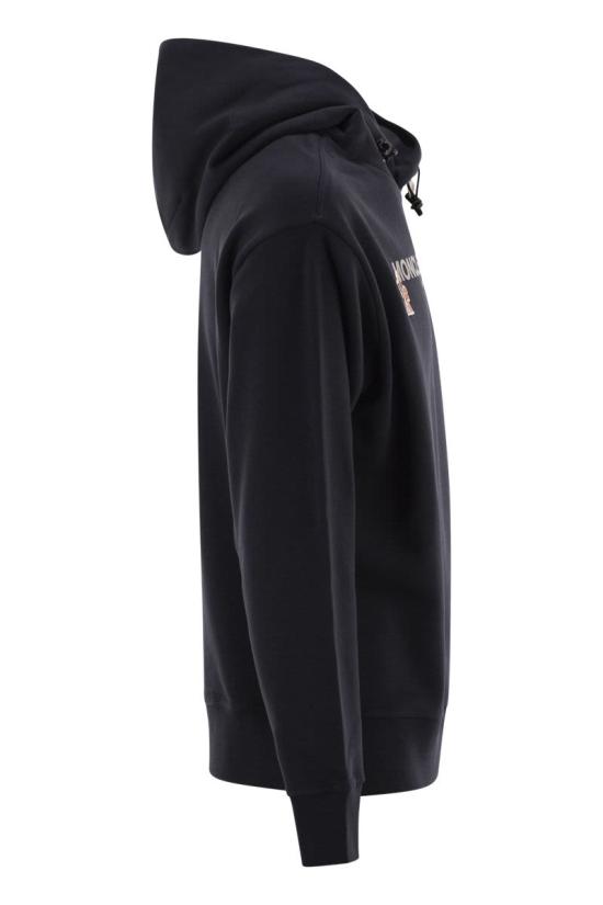  몽클레어 후드 티셔츠 K20978G0001780451 740 BLUE - MONCLER