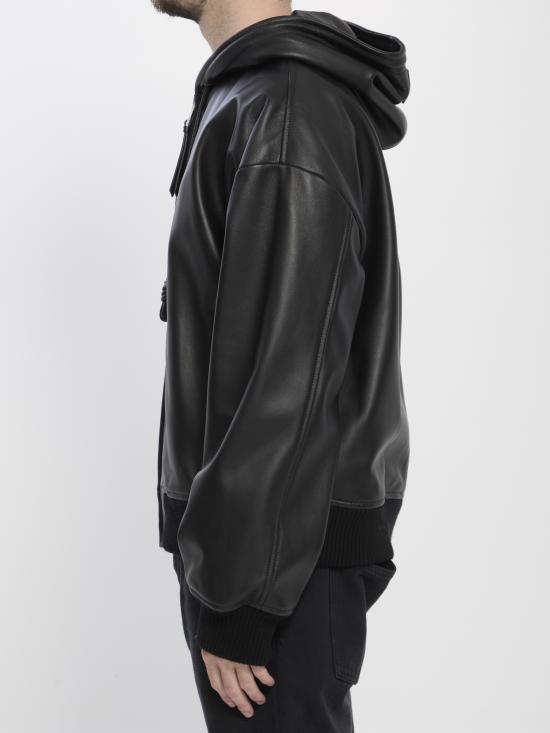 25FW 로에베 가죽 자켓 H526Y34L72 1100 BLACK - LOEWE