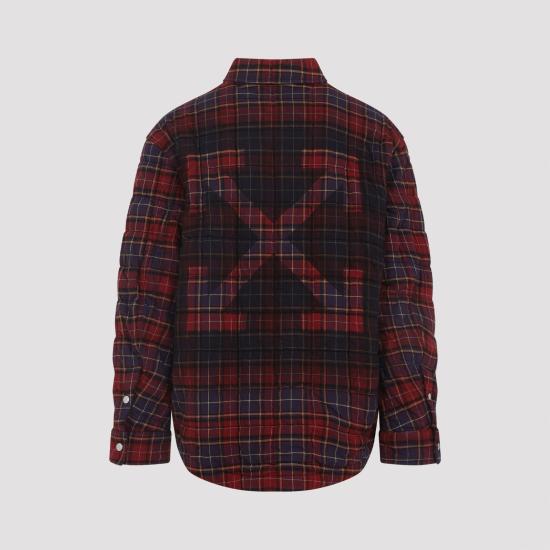 25FW 오프화이트 긴팔 셔츠 OMES01AF25FAB002 2810 BORDEAUX - OFF WHITE