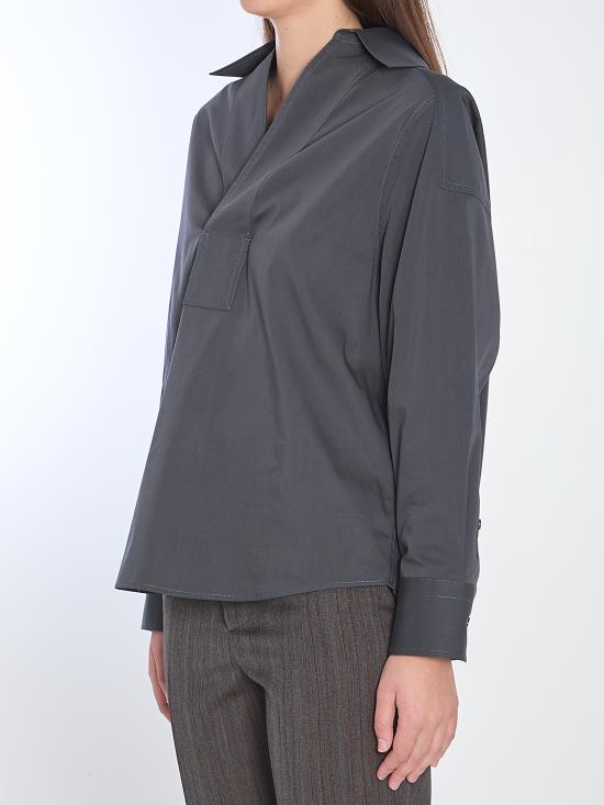 25FW 보테가베네타 블라우스 819968V3YS0 1592 GREY - BOTTEGA VENETA