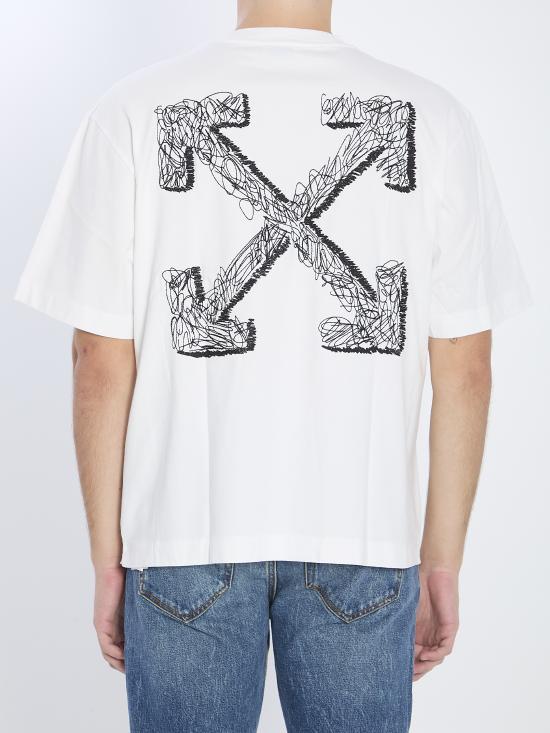 25FW 오프화이트 반팔 티셔츠 OMAA120F25JER00C 0110 WHITE - OFF WHITE