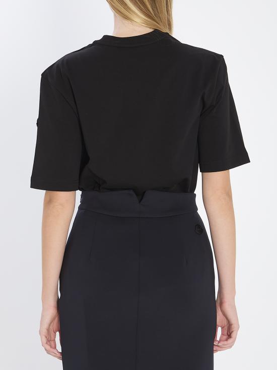 25FW 몽클레어 반팔 티셔츠 K24038C0000189AUG 999 BLACK - MONCLER