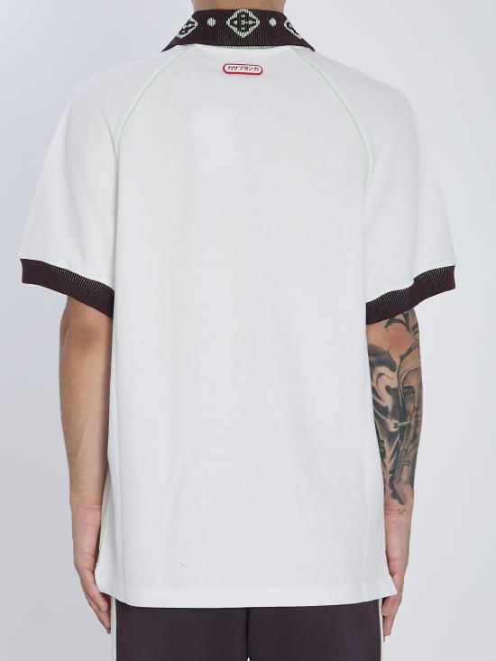 25FW 카사블랑카 반팔 티셔츠 AW25JTP435 01 WHITE - CASABLANCA