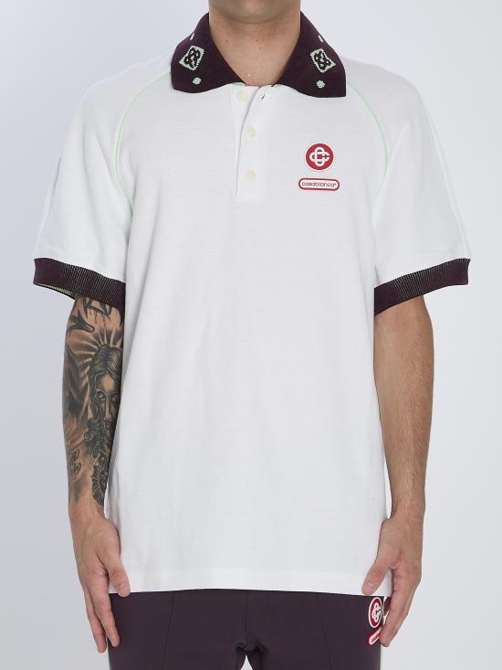 25FW 카사블랑카 반팔 티셔츠 AW25JTP435 01 WHITE